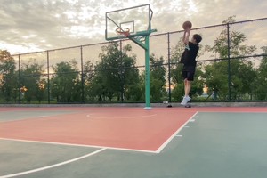 篮球训练辛苦视频素材